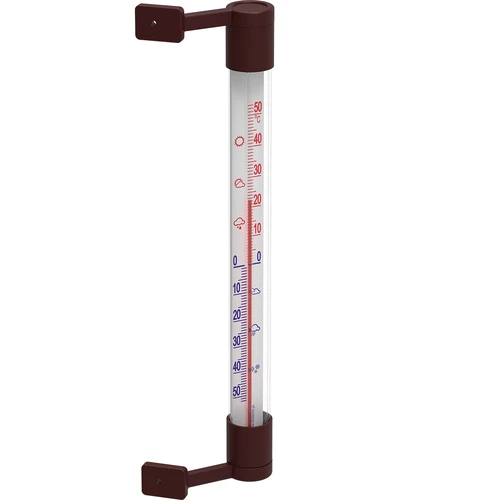 Termómetro exterior castanho (-50°C a +50°C) 22 cm - 2