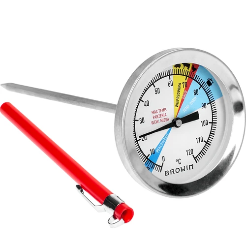 Termómetro para cozedor de fiambre 1,5 kg e 3 kg (0 °C a +120 °C) 12,5 cm