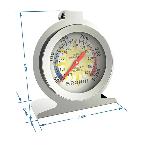 Termómetro para forno (50°C a +300°C) Ø6,1 cm - 3
