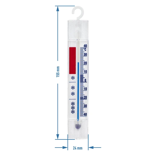 Termómetro para frigoríficos e congeladores (-40°C a +40°C) 15 cm - 3