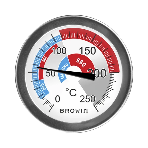 Termómetro para fumagem e BBQ (0°C a +250°C) 5,7 cm - 2