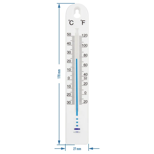 Termómetro universal (-30 a +50 °C), 17 cm, branco - 2