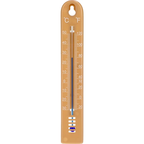 Termómetro universal (-30 a +50 °C), 17 cm, castanho-claro