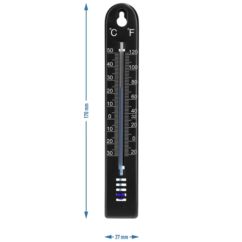 Termómetro universal (-30 a +50°C), 17 cm, preto - 4