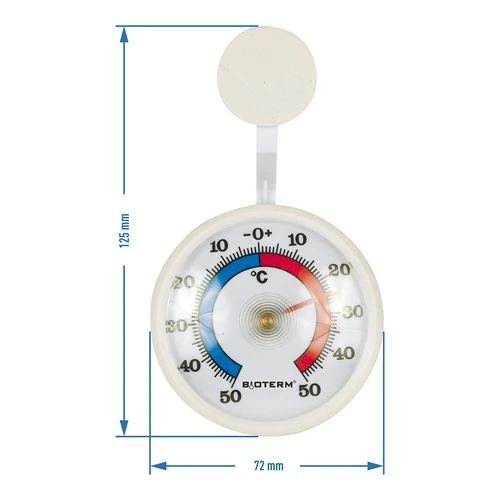 Termómetro universal autocolante (-50°C a +50°C) Ø 7,2 cm - 2