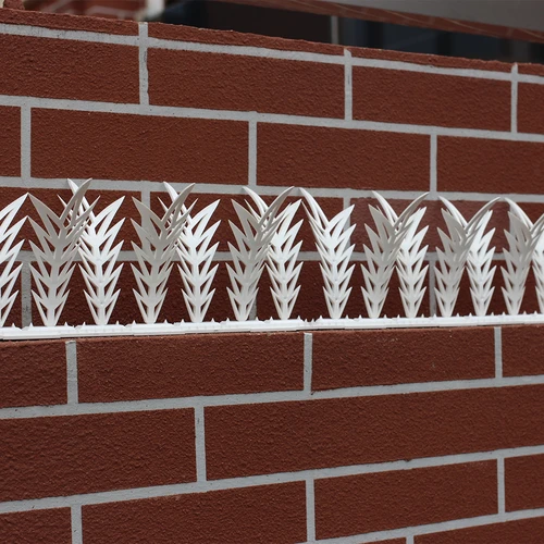 Tiras com picos dissuasores de aves, decorativas, brancas - em plástico, 6 un. - 12