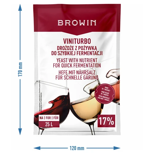 ViniTurbo - levedura para fermentação rápida, 20 g - 3