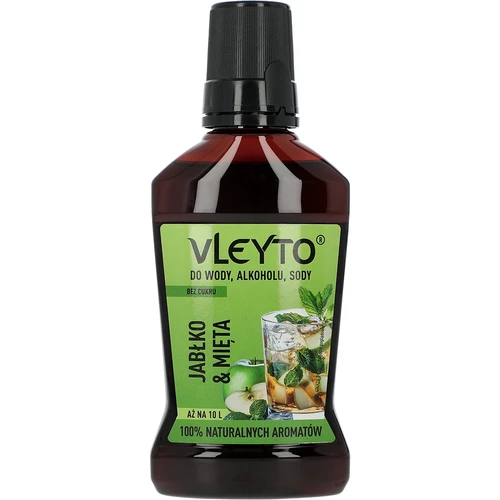 VLEYTO Hortelã & Maçã – essência de sabor com aromas naturais, 250 ml