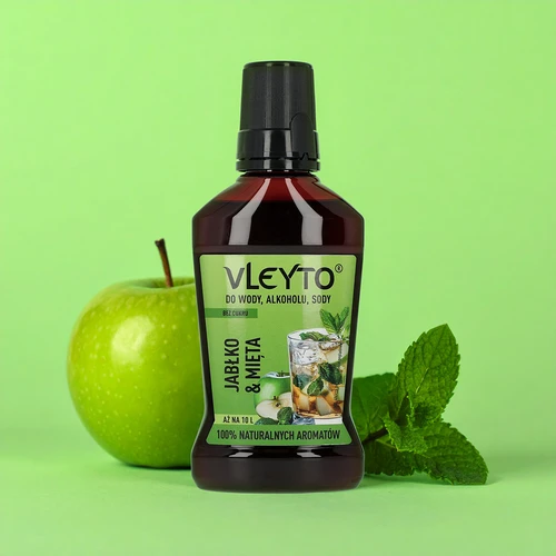 VLEYTO Hortelã & Maçã – essência de sabor com aromas naturais, 250 ml - 4