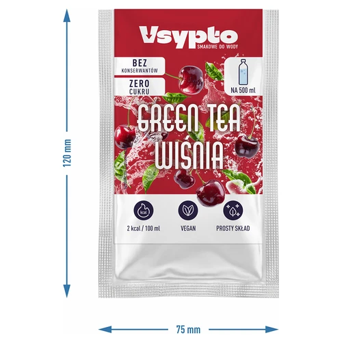 VSYPTO com sabor a Chá Verde e Cereja, 3 g - 4