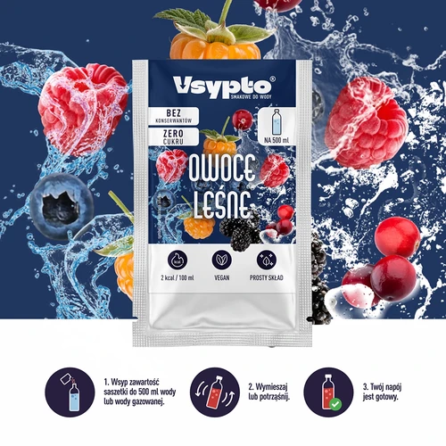 VSYPTO com sabor a frutos silvestres, 3 g - 6