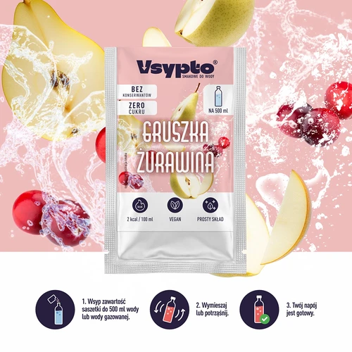 VSYPTO com sabor a Pera & Oxicoco, 3 g - 6