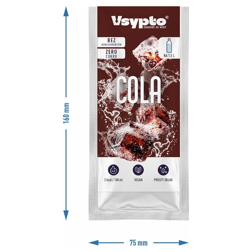 Vsypto sabor cola - pó saborizante para água, 9 g - 4