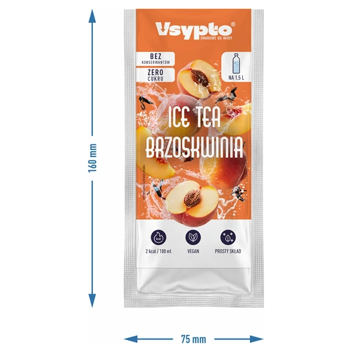 VSYPTO sabor Ice Tea Pêssego, 9 g - 4