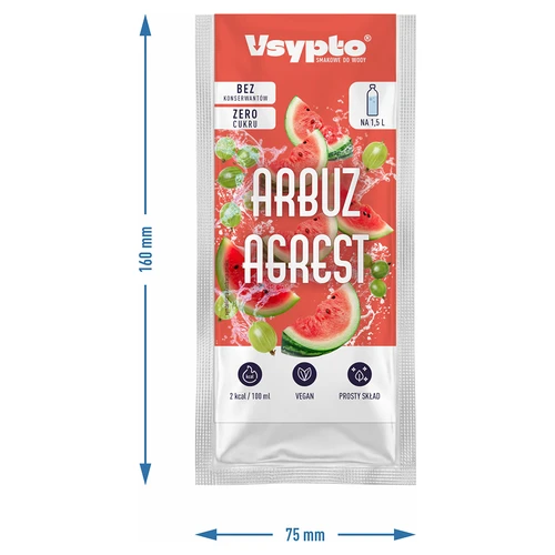 VSYPTO sabor Melancia e Groselha-espim, 9 g - 4