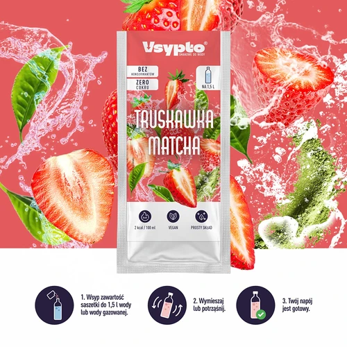 VSYPTO sabor Morango Matcha, 9 g - 6