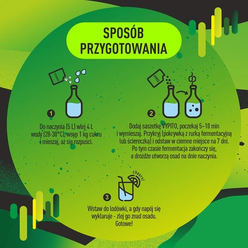 VYPITO 12%, saqueta para 18 cocktails - Bebida energética, 126 g - 5