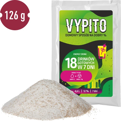VYPITO 12%, saqueta para 18 cocktails - Bebida energética, 126 g - 3