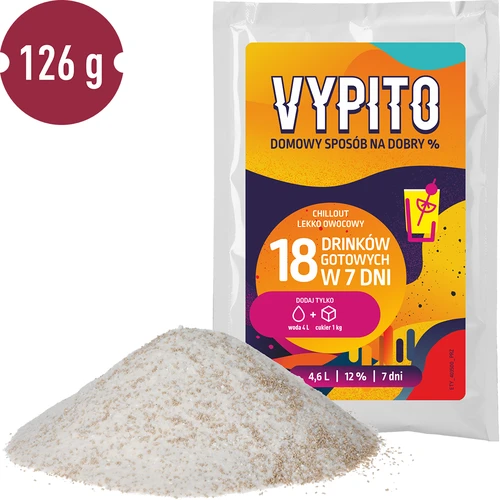 VYPITO 12%, saqueta para 18 cocktails - Chillout ligeiramente frutado, 126 g - 3