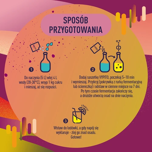 VYPITO 12%, saqueta para 18 cocktails – Maracujá-Pêssego, 126 g - 5