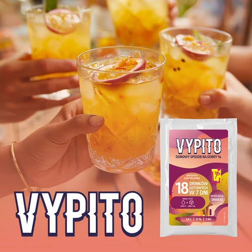 VYPITO 12%, saqueta para 18 cocktails – Maracujá-Pêssego, 126 g - 6
