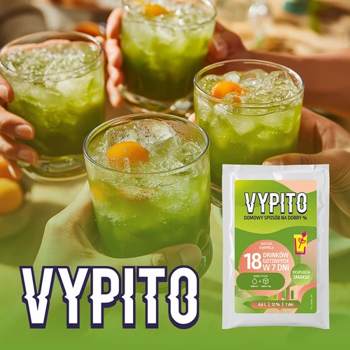 VYPITO 12%, saqueta para 18 cocktails - Matcha-Alperce, 126g - 6