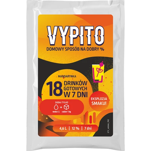 VYPITO 12%, saqueta para 18 cocktails - Tangerina, 126 g