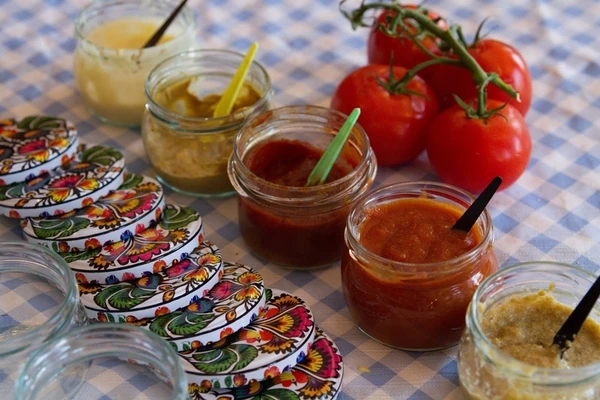 Molhos caseiros: ketchup, maionese e mostarda