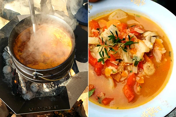 Sopa de peixe picante de carpa