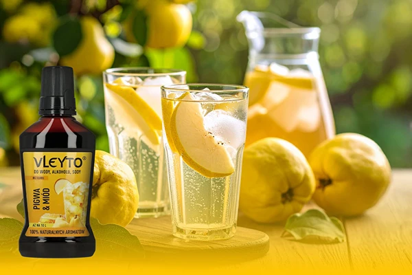 Sparkling Pigwa - bebida sem álcool refrescante com um toque de mel e marmelo