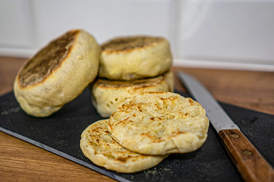 Muffins ingleses de frigideira