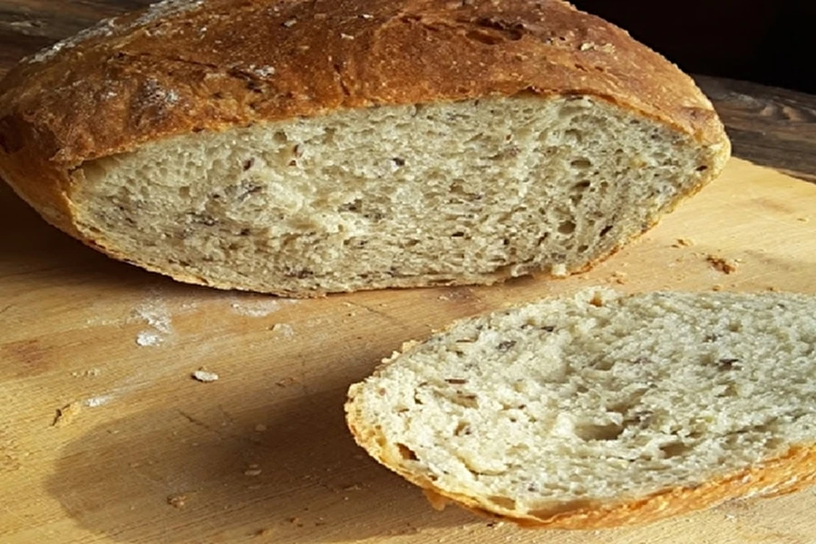 Browin Przepiśnik - Pão de trigo com sementes de linhaça (fermento de padeiro)