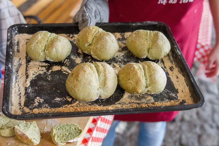 Browin Przepiśnik - Pão / Pãezinhos de Espinafres