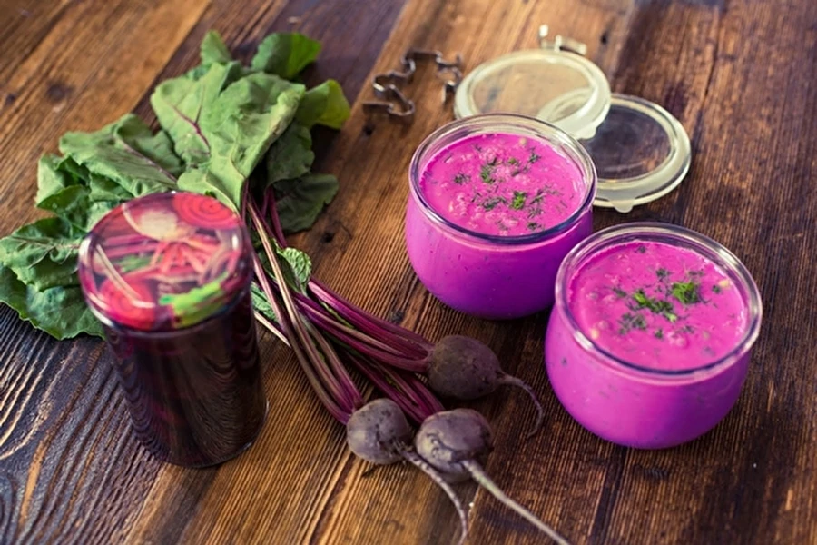 Browin Przepiśnik - Sopa fria com salmoura de beterraba fermentada