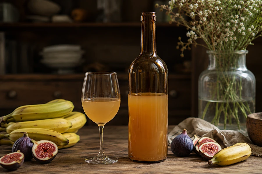 Browin Przepiśnik - Vinho de sobremesa de figos e bananas